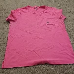 Pink campus tee
